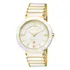 Relógio De Pulso Technos 2015 Com Corria De Aço Cor Branco/dourado - Fondo Branco