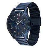 Relógio De Pulso Tommy Hilfiger 1791421 Para Masculino Com Correia De Aço Cor