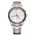 Relógio De Pulso Victorinox Fieldforce Chrono Com Corria De Aço Inoxidável Cor Prata - Fondo Branco - Bisel Preto/branco