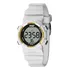 Relogio De Pulso X Watch Pequeno Digital Prova D'agua Cor Da Correia Branco Cor Do Bisel Branco Cor Do Fundo Positivo