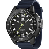 Relógio De Pulso X-watch Xmpp0034-p2dx Com Corpo Preto, Para Masculino, Fundo Preto Cor Preto, Bisel Cor Preto