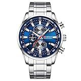 Relógio De Quartzo Cuculo Homens Businiess Assista Moda Clássica Liga Caso Pulseira De Aço Inoxidável Relógio De Pulso Calendário Requintado Mãos Luminosas Relógio De Quartzo À Prova D Água