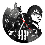 Relógio De Vinil Disco Lp Parede Harry Potter Hp