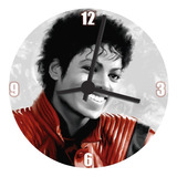 Relógio De Vinil Para Paredes Sala Quarto Michael Jackson
