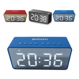 Relógio Despertador Caixa De Som Bluetooth Rádio Fm Digital