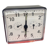 Relógio Despertador De Coreda Herweg Clássico Preto 2245 034