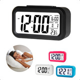 Relógio Despertador Digital Alto De Mesa Calendário Chronos