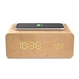 Relógio Despertador Digital Charge Time ION Com Carregador Para Celular Integrado E Transmissão De áudio Sem Fio Bivolt