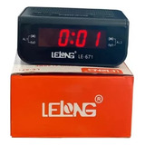 Relógio Despertador Digital Elétrico De Mesa Radio Am Fm