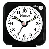 Relógio Despertador Quartz Clássico Herweg 2510 034 Preto