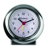 Relógio Despertador Quartz Cromado Redondo Herweg