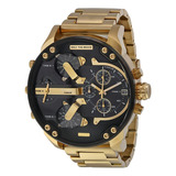Relógio Diesel Dz7333 Mr daddy Gold Black 57mm