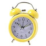 Relógio Digital 3D Carrilhão Despertador Alto 7 6 Cm Amarelo