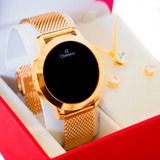 Relógio Digital Champion Feminino Dourado Pulseira