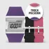 Relógio Digital Feminino Troca Pulseira Com Kit Pulseira Silicone Na Cor Roxo, Preto E Rosa À Prova D' Água Resistência 10 Atm C/ Cronômetro, Alarme, Calendário E Iluminação Noturna Fzna/t8t Mormaii