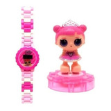Relógio Digital Infantil Boneca   Mini Boneca Surpresa Loli