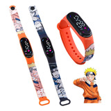 Relógio Digital Infantil Tipo Smart Mi Band 4 Naruto Uzumaki