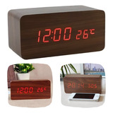 Relógio Digital Led Despertador Termometro Mesa