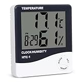Relogio Digital Medidor De Umidade Temperatura Termo Higrômetro Alarme Despertador LCD Cozinha Restaurante Casa Relógio De Mesa TYDA
