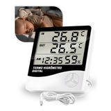 Relógio Digital Mesa Parede Temperatura E Umidade Do Ar