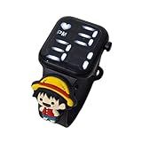 Relogio Digital Touch Resiste A Agua Luffy Preto