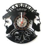 Relógio Disco De Vinil Barber Shop 005 Decoração Retrô