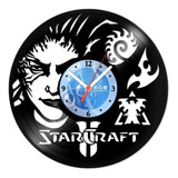 Relógio Disco De Vinil Jogos E Game Starcraft - Vjg-027