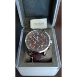 Relógio Dkny Ny 1324 Masculino Marrom Couro