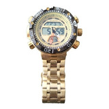 Relógio Dourado Atlantis J3400 Promaster Professional Diver