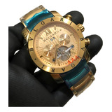 Relogio Dourado Iron Man