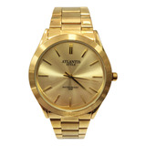 Relogio Dourado Masculino Grande