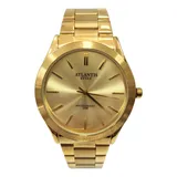 Relogio Dourado Masculino Grande