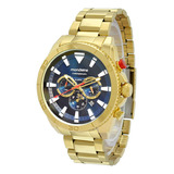 Relógio Dourado Mondaine 32623gpmvde1o Analógico 5 Atm