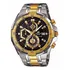 Relogio Edifice 558 Prata E Dourado Fundo Preto Chronografo