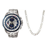 Relogio Edifice Masculino Prata