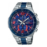 Relógio Edifice Scuderia Toro Rosso Efr-554tr Prata Completo