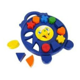 Relógio Educativo Infantil Brinquedo Com Formas Geométricas
