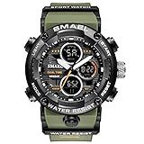 Relógio Esportivo Luxuoso Digital Smael Cronômetro 8038 Militar à Prova D água Cinza