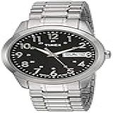Relógio Esportivo Masculino Timex South Street Clássicos Elevados Prateado Preto