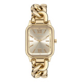 Relógio Euro Feminino Chains Dourado Eu2035yuf 4d