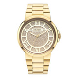 Relógio Euro Feminino Eu2033cf 4d Brilho Dourado