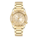 Relógio Euro Feminino Stones Dourado Eu2035yum 4d