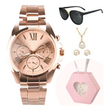 Relogio Feminino Aco Rose
