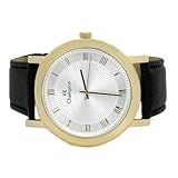Relógio Feminino Champion Aço Inoxidável Dourado Pulseira Em Couro Com Colar E Brincos CH22779W