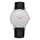 Relógio Feminino Com Mostrador Redondo E Pulseira De Couro