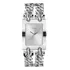  Relógio Feminino Com Pulseira Multicorrente Em Tom Prateado