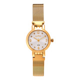 Relógio Feminino Copc21jfg 4d Casual Dourado