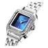 Relógio Feminino De Quartzo De Luxo Com Diamante Quadrado Si