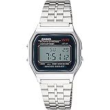 Relógio Feminino Digital Casio Vintage A159Wa-N1Df- Prata