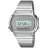 Relógio Feminino Digital Casio Vintage LA670WA-7DF - Prata